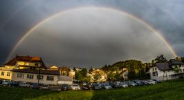 Arc en ciel après gros orage