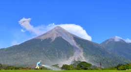 l'extincteur du volcan