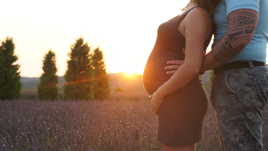 coucher de soleil avec un petit ventre Rond !