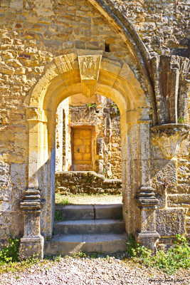 Arrière-cour à l'abbaye