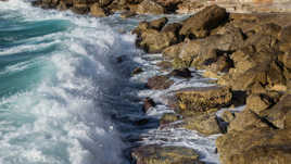 les rochers et la mer