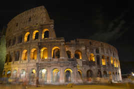 Coliseum by night