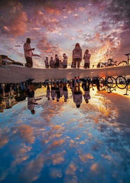 La tête dans les nuages !