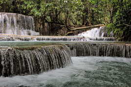 Tat Kuang Si water falls laos