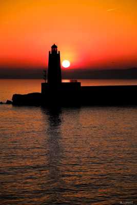 Couché de soleil à Nice