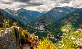 St. Martin -Vésubie dans la vallée.