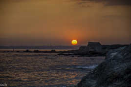 coucher de soleil au Cabellou