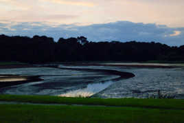 crépuscule en bord de lac