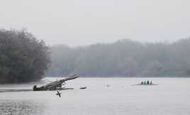 Aviron dans le froid.