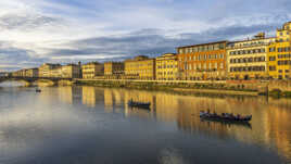 Fin de journée sur l'Arno