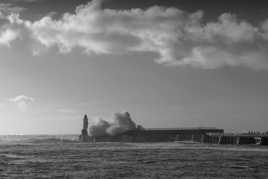 Nuage sur la jetée