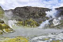 Le volcan sous-marin de l'île White