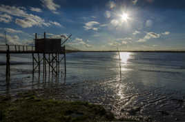 Carrelet dans l'estuaire de la Gironde