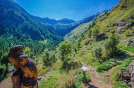 L'aigle face a la montagne