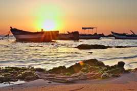 Lever de soleil sur la méditerranée