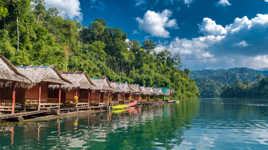 Bicoques à Khao Sok