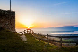 Coucher de soleil sur le Léman.