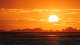 Coucher de soleil à Saint Valery en baie de Somme