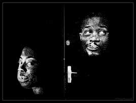 Graffitis sur une porte