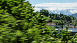 mont blanc vu de l autoroute