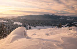 Lever de soleil en douceur, depuis le Noirmont