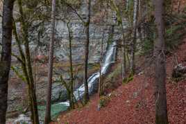 Arrivée à la cascade