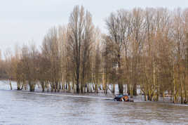 La toue échouée à Orléans