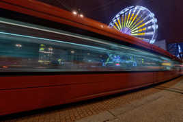 Wonderwheel et le tram.