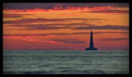 Lumière rouge à Cordouan