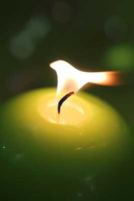 une bougie au naturelle