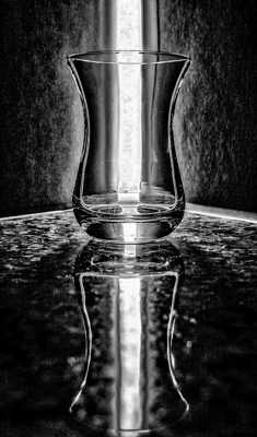 verre sur granit
