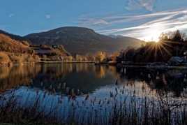 Coucher de soleil sur le lac