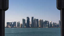Doha Skyscrapers from the cornich