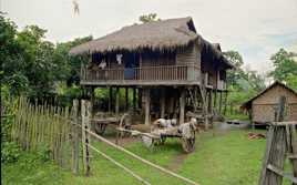 Maison traditionnelle birmane