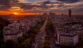 Coucher de soleil sur Paris