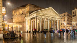 Un soir pluvieux à Rome