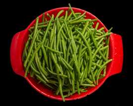 Haricots verts paysans du marché