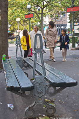 Un banc à Paris