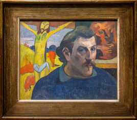 Portrait de l’artiste au Christ jaune