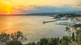 Coucher de soleil sur Nice