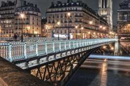 Les pont de Paris la nuit