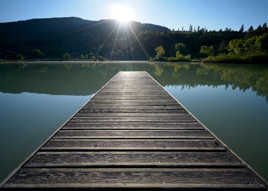 Lever du jour sur le lac du Pas des Ondes