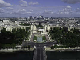 Trocadéro / La Défense vu depuis la Tour Eiffel