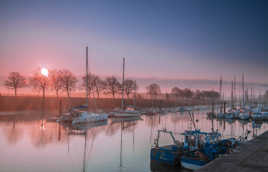 Matin d Hiver sur le port