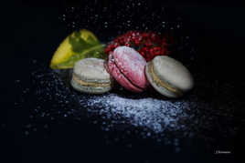 Macarons sous la neige