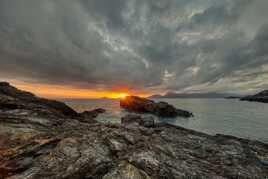 Derniers rayons sur le golfe des poétes.