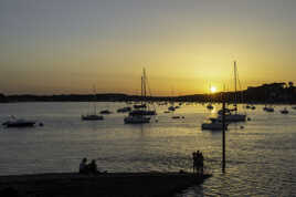 Aradon, au soleil couchant.