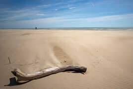 La plage déserte