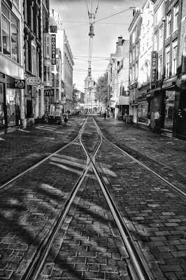 A Amsterdam ... il y des trams ...