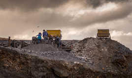 Activité minière au cerro Potosi